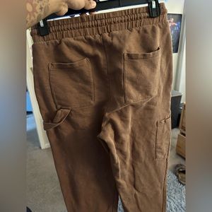 Brown Wide legged Sweatpants Medium Good Condition ! UNISEX